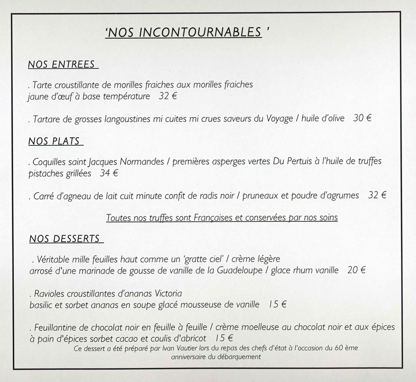 Les "Incontournables"