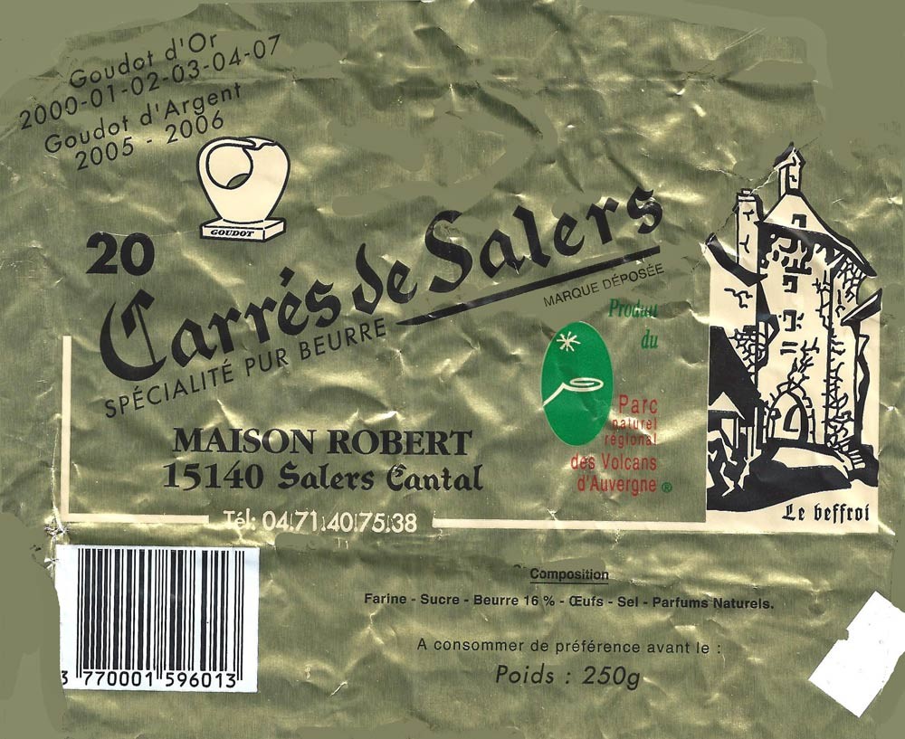 Carrés de Salers (excellents)