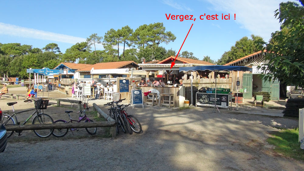 Les différentes "cabanes" à huitres