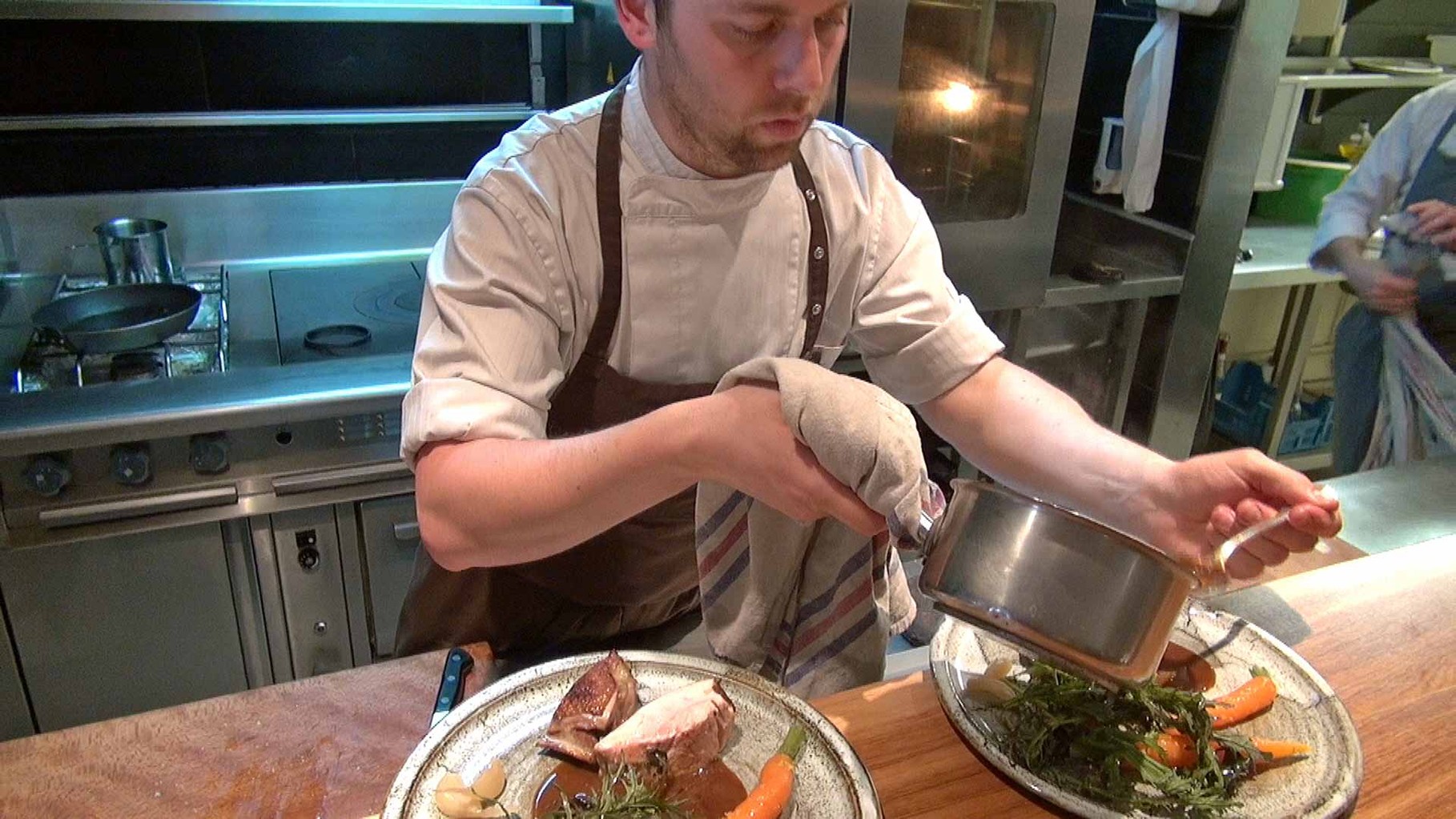 Guillaume Foucault et la pintade fermière d'Arville