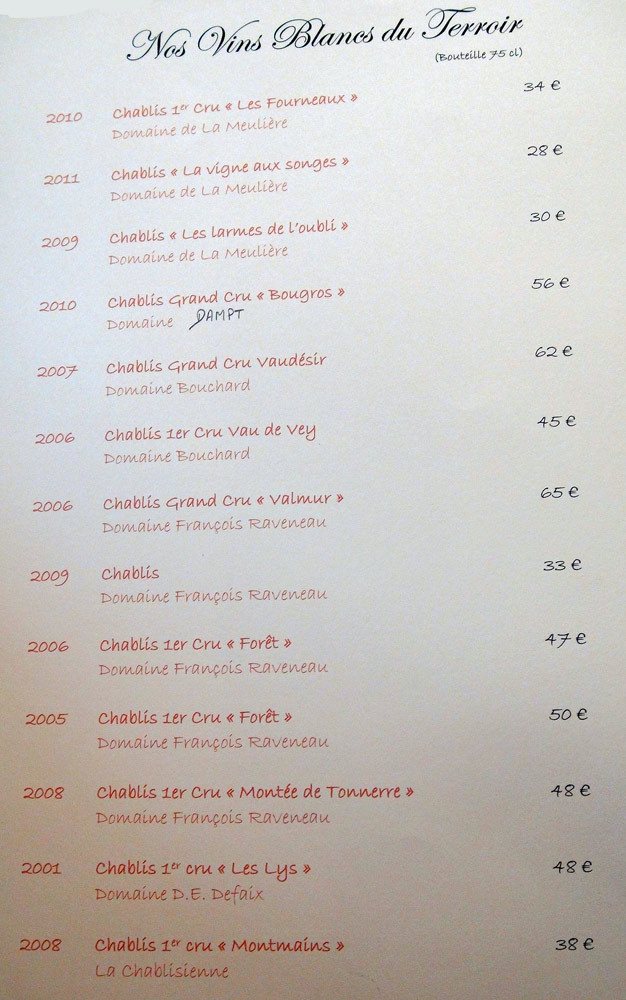 Vins blancs du terroir
