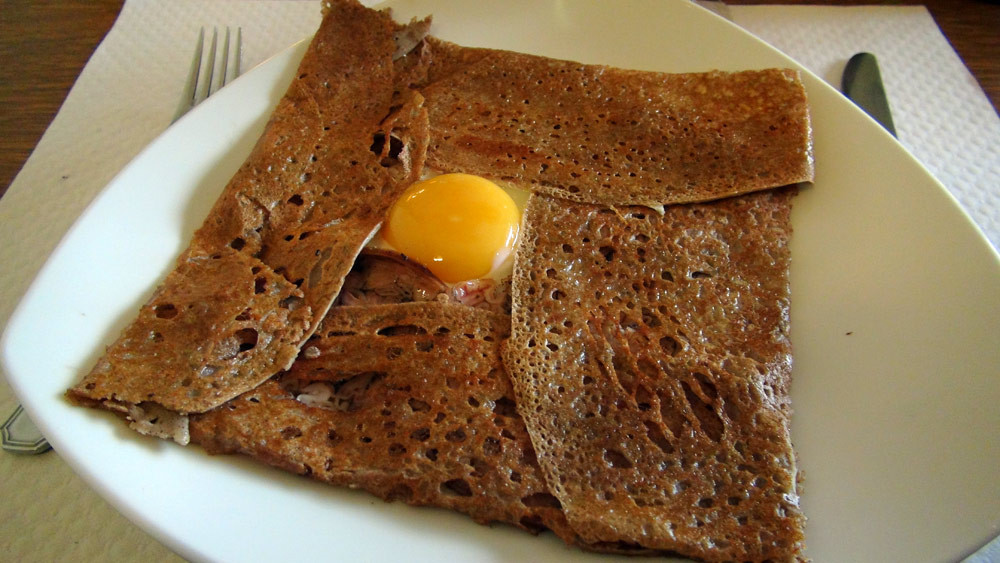Galette œuf/andouille