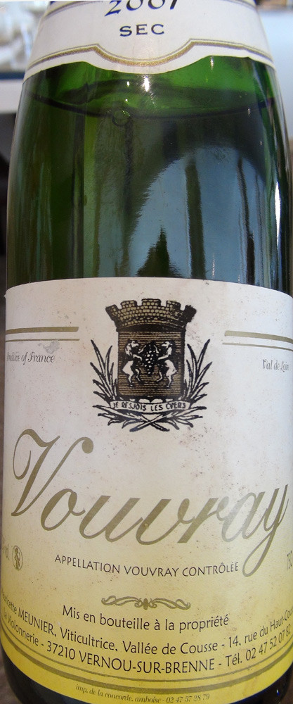 Vouvray 2007 sur le Cabillaud