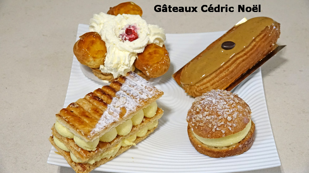 Les pâtisseries achetées le 12 octobre 2019