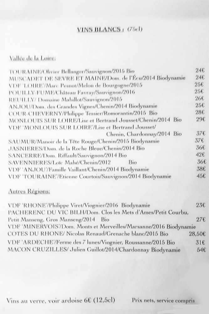 Vins blancs