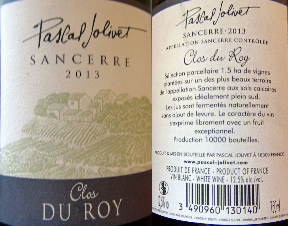 Sancerre 2013 Pascal Jolivet