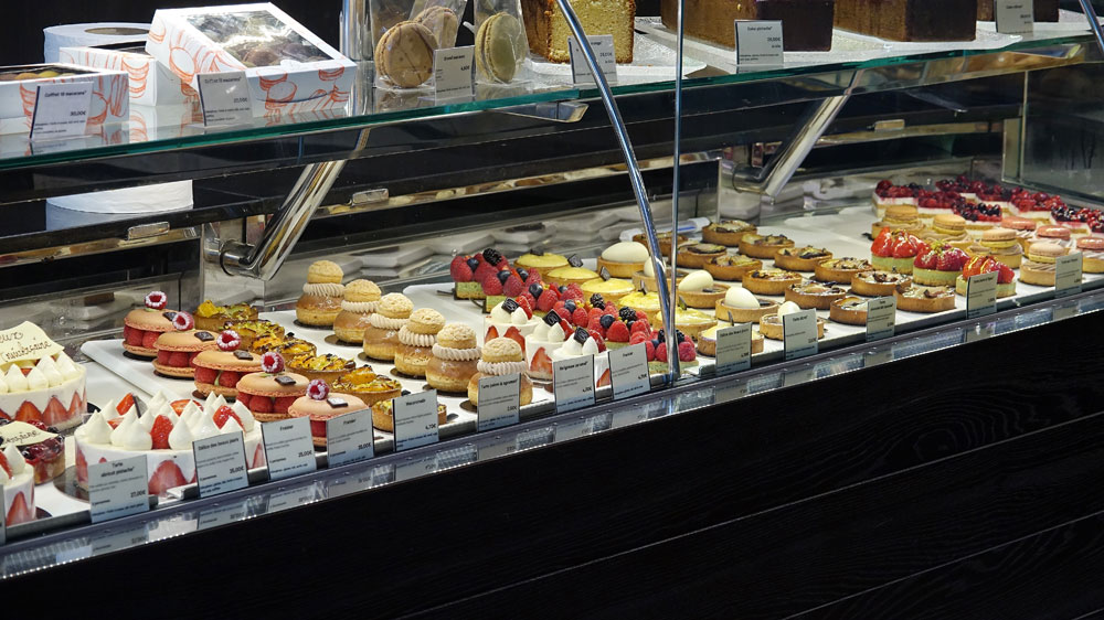 Pâtisseries de chez Kayser, rue Montorgueil