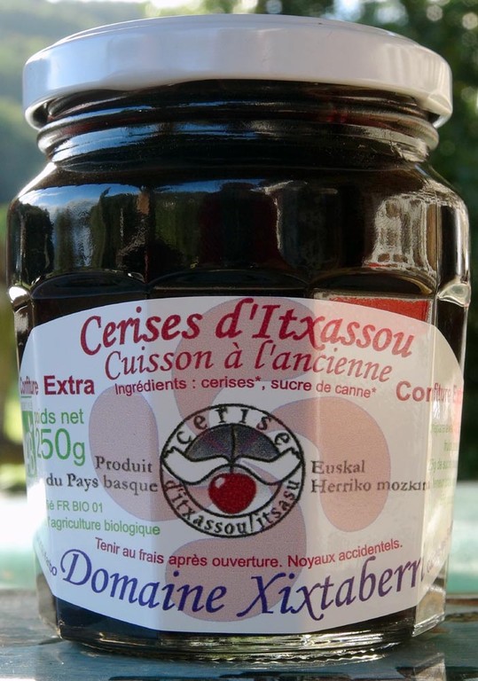 Confitures de cerises d'Itxassou variété "Peloa"