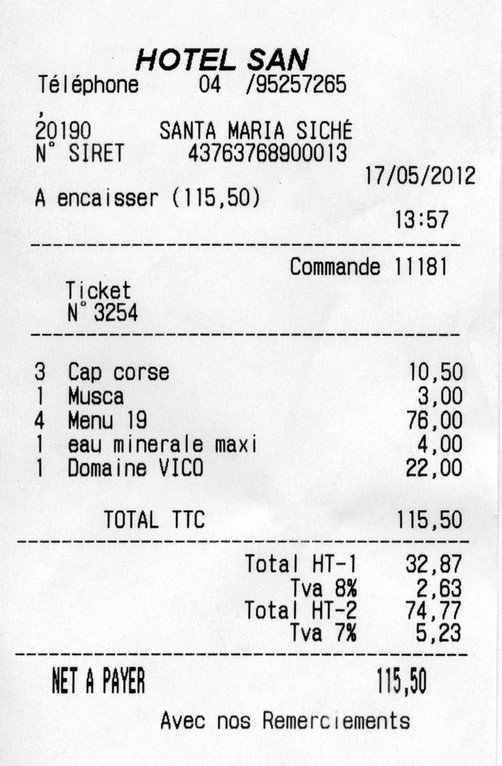 La note