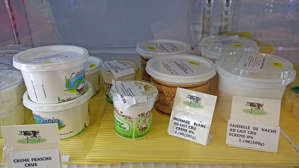 Crème fraîche, Fromage blanc et Faisselle ... au lait cru !