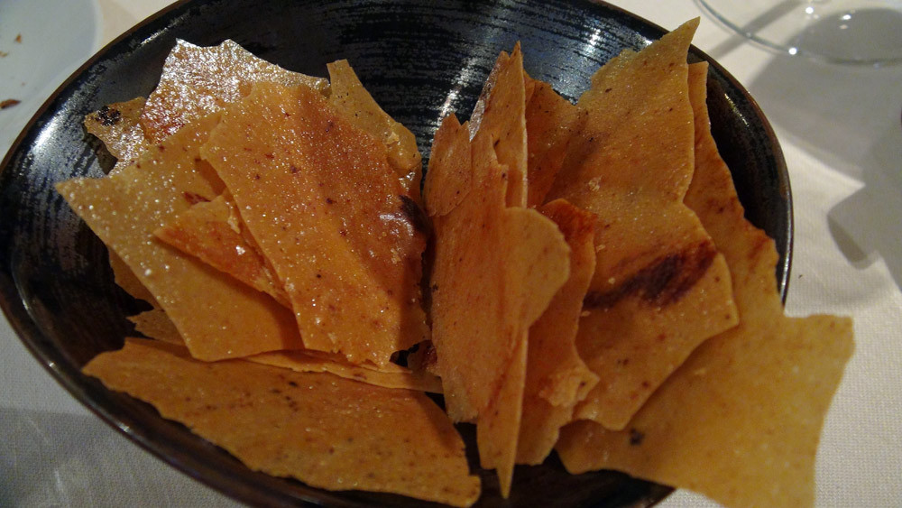 Chips caramélisées de miso
