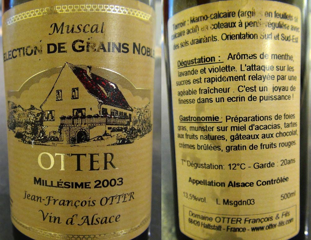 Vin pour les desserts