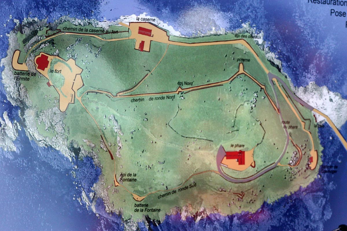 Plan de l'Île aux Moines