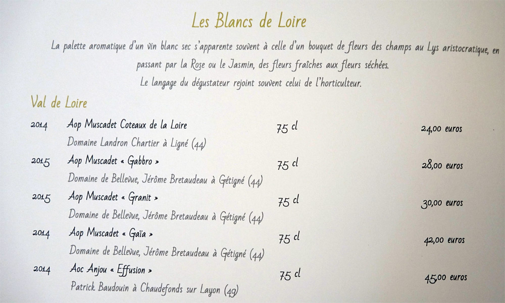 Vins blancs du Val de Loire