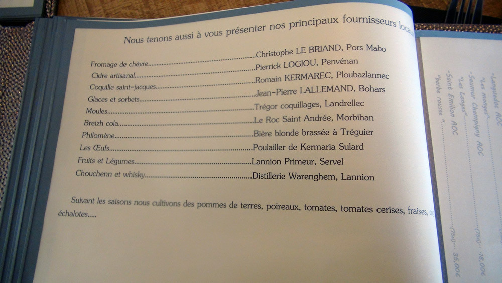 Les fournisseurs locaux