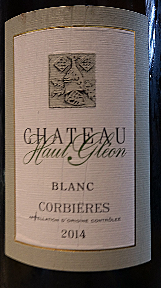 Corbières blanc 2014 (roussanne & grenache blanc) château Haut-Gléon