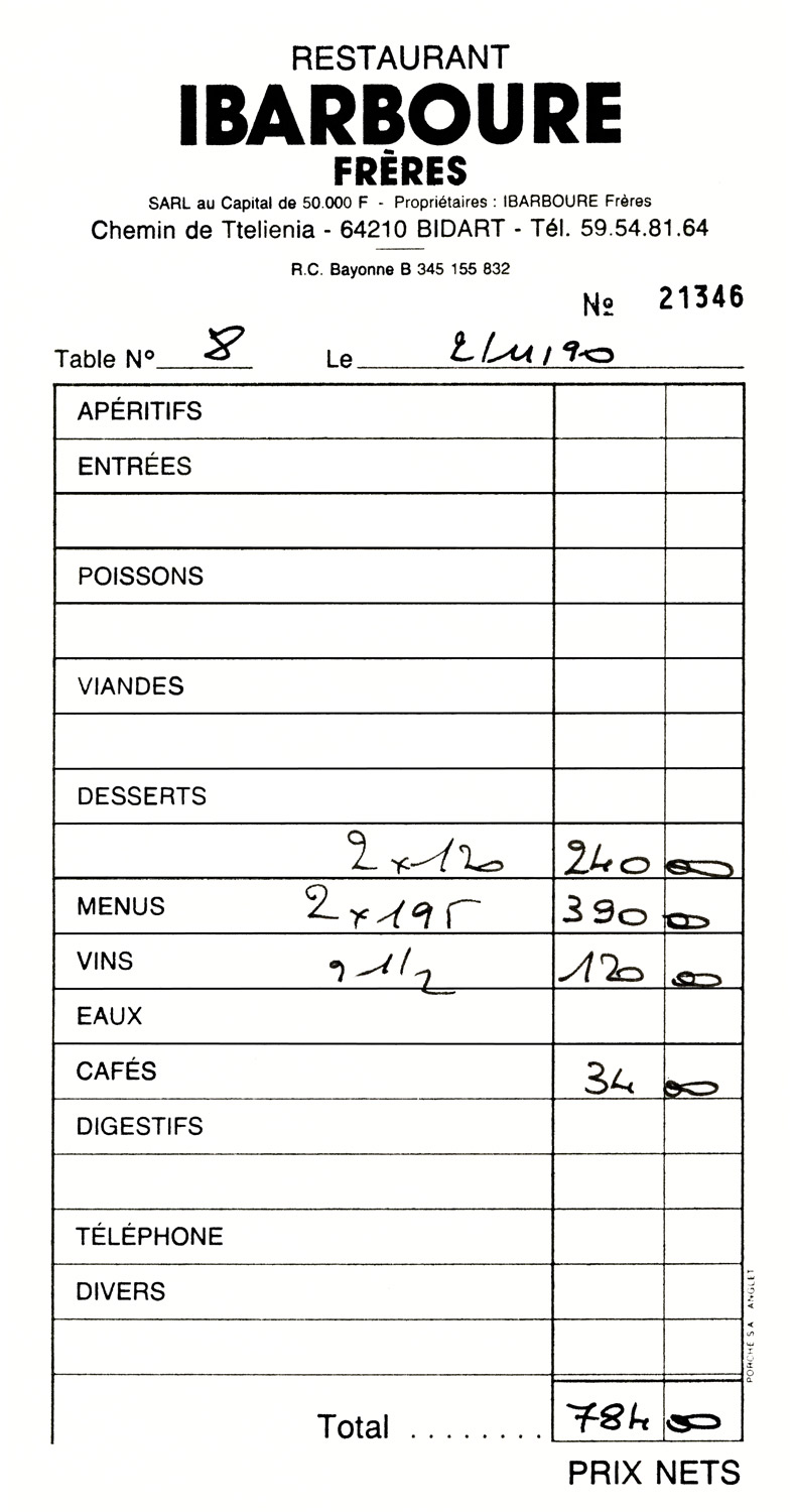 Notre première note