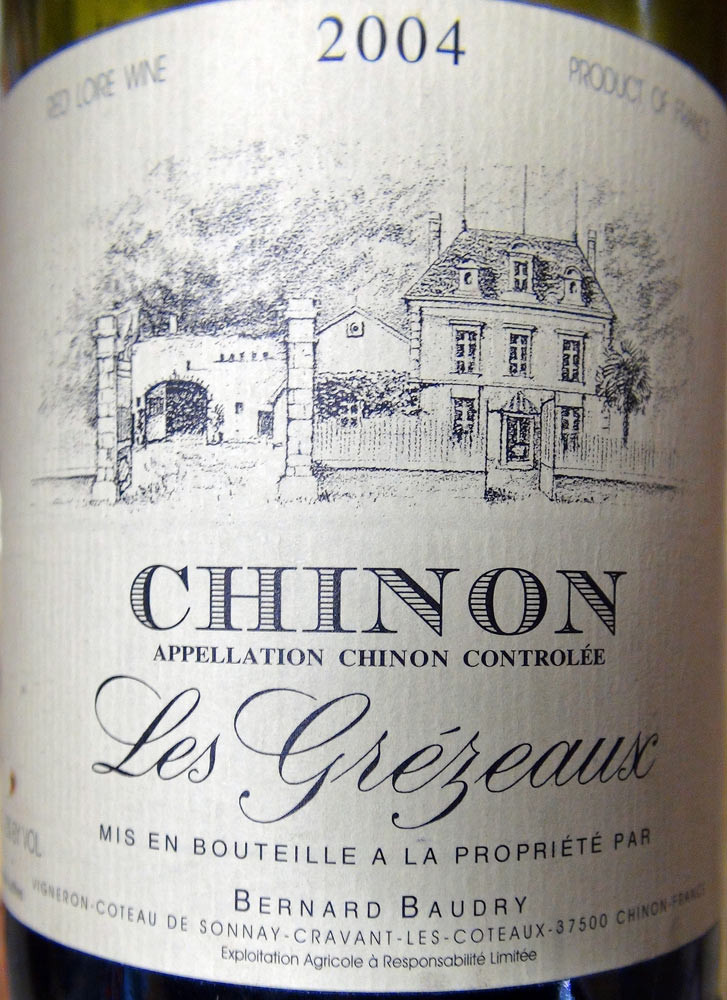 Chinon "Les Grézeaux" de Bernard Baudry 2004