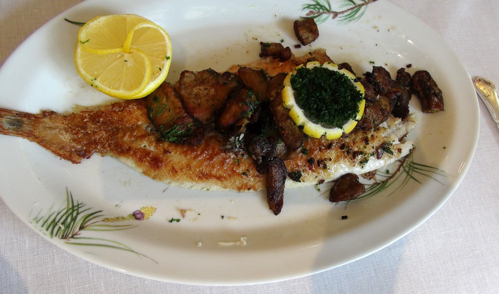 Sole aux cèpes