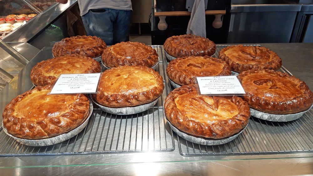 Les Pâtés de pommes de terre viande et les Pâtés de pommes de terre crème à l'ancienne, de chez Fourgeaud