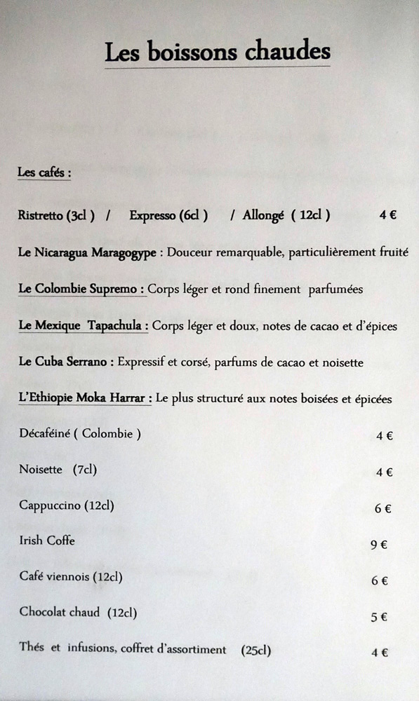Les boissons chaudes