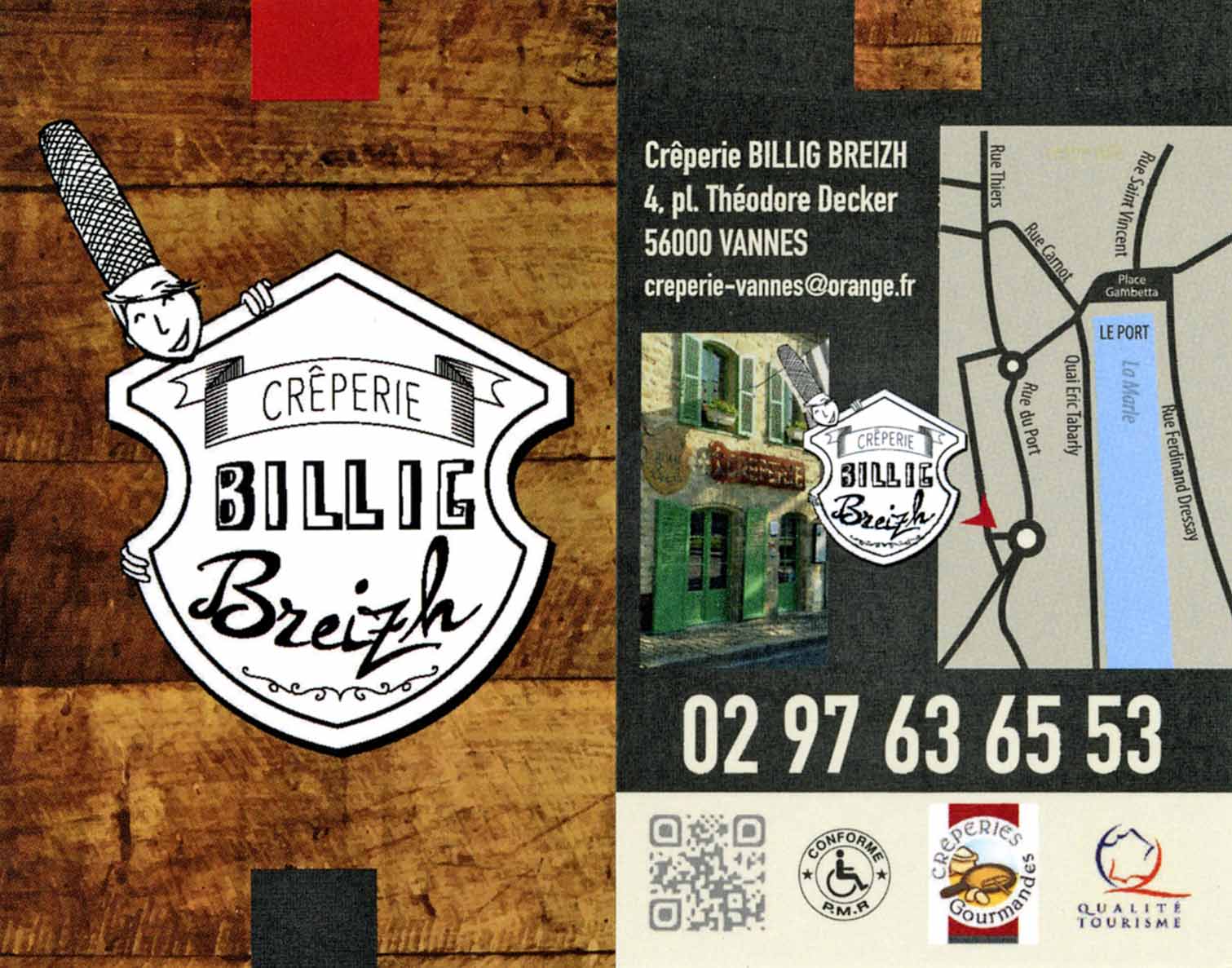 Plaquette pub