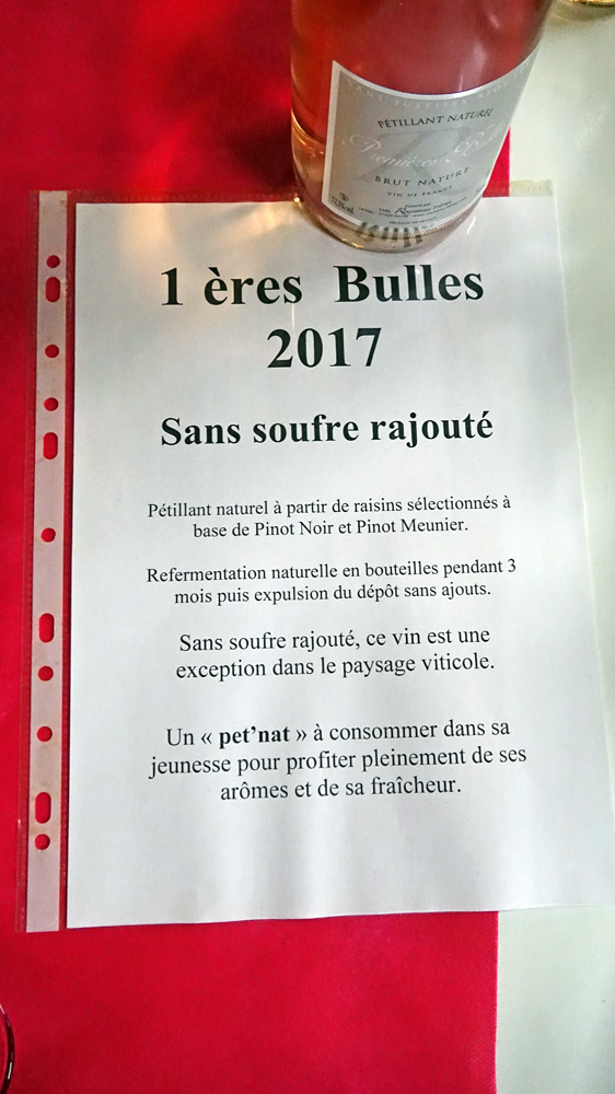 1ères Bulles, Pet Nat sans soufre ... ajouté