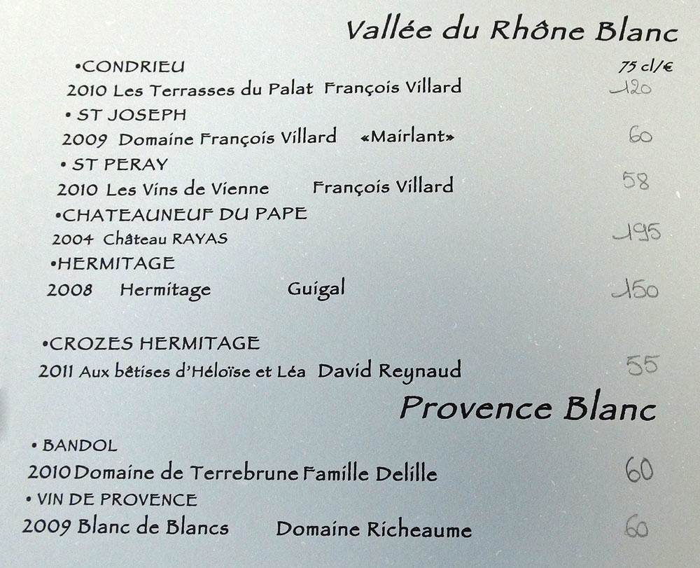 Vins de la Vallée du Rhône et de Provence blancs