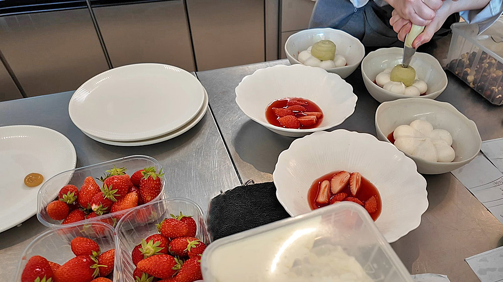Préparations des Pavlova