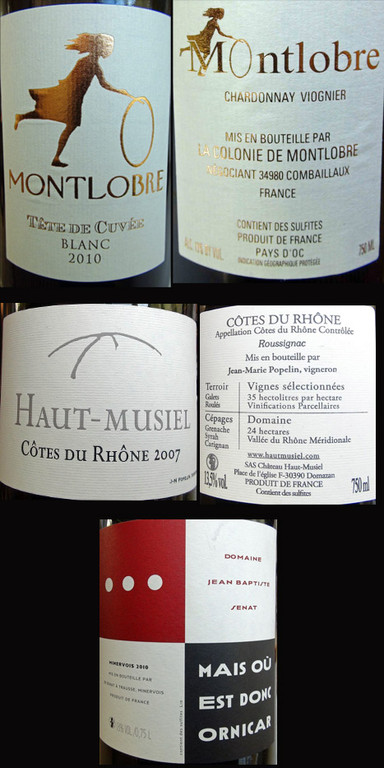 Pays d'Oc, Côtes du Rhône & Minervois