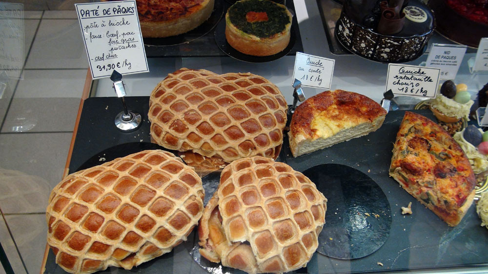 Pâté de Pâques - Quiche au Comté - Quiche ratatouille chorizo