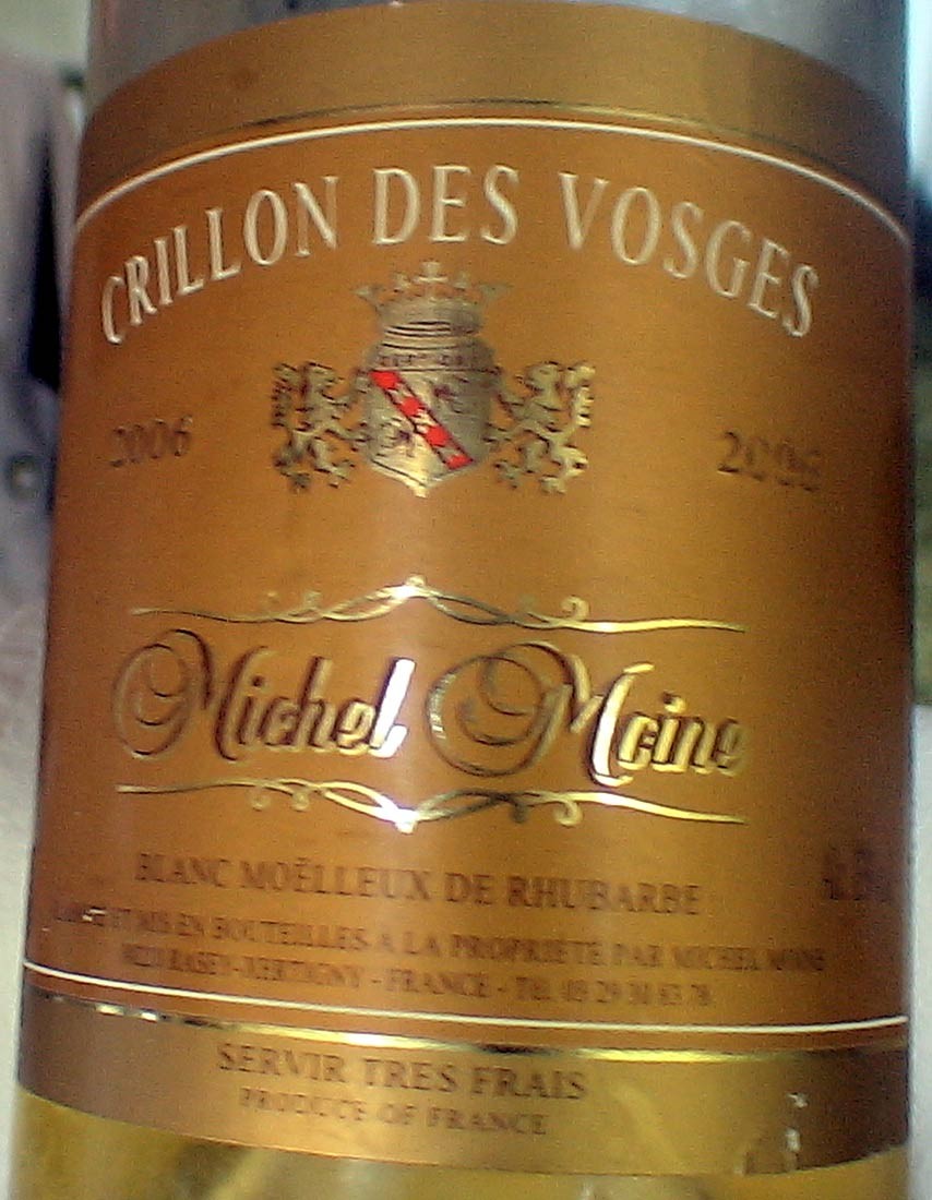 Le fameux "moelleux de rhubarbe"