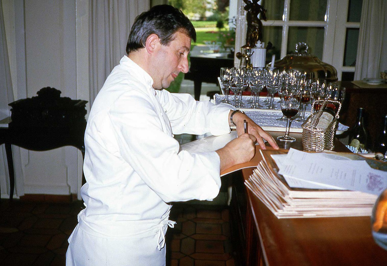 Michel Guérard le septembre 1983, époque où Daniel Jaguin était à Eugénie-les-Bains