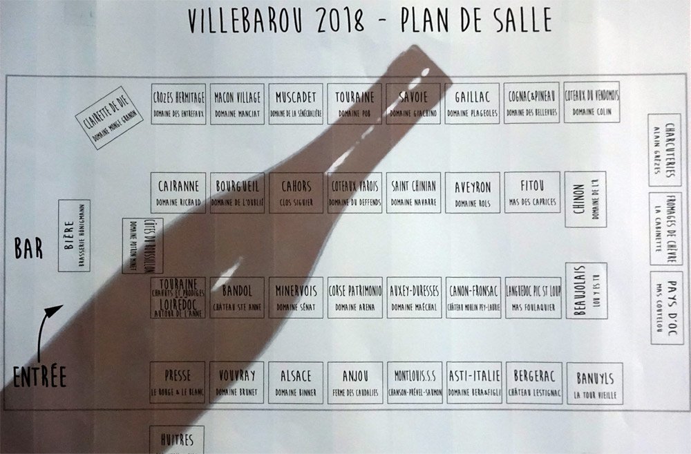 Plan des Exposants du Salon de Villebarou