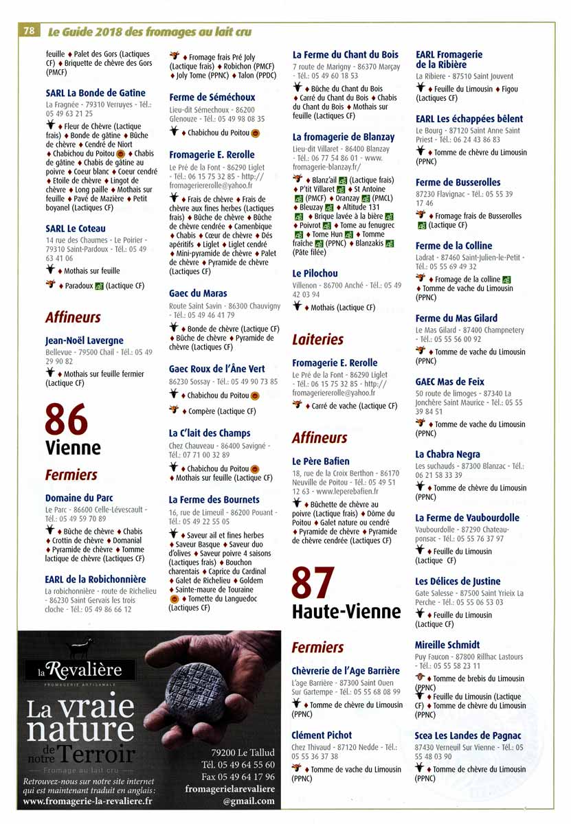 Adresses Haute-Vienne