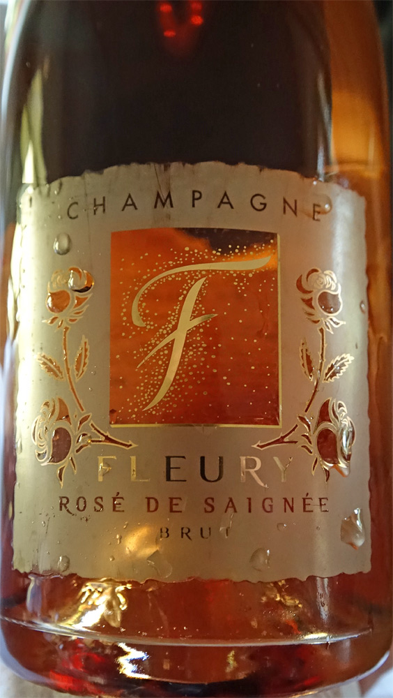 Champagne rosé de saigné Fleury