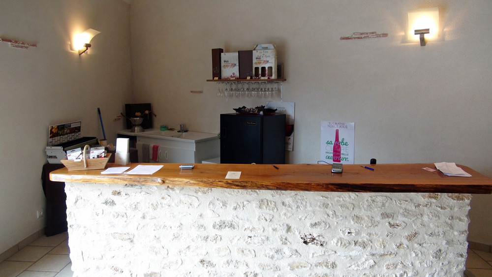 Le comptoir pour le paiement