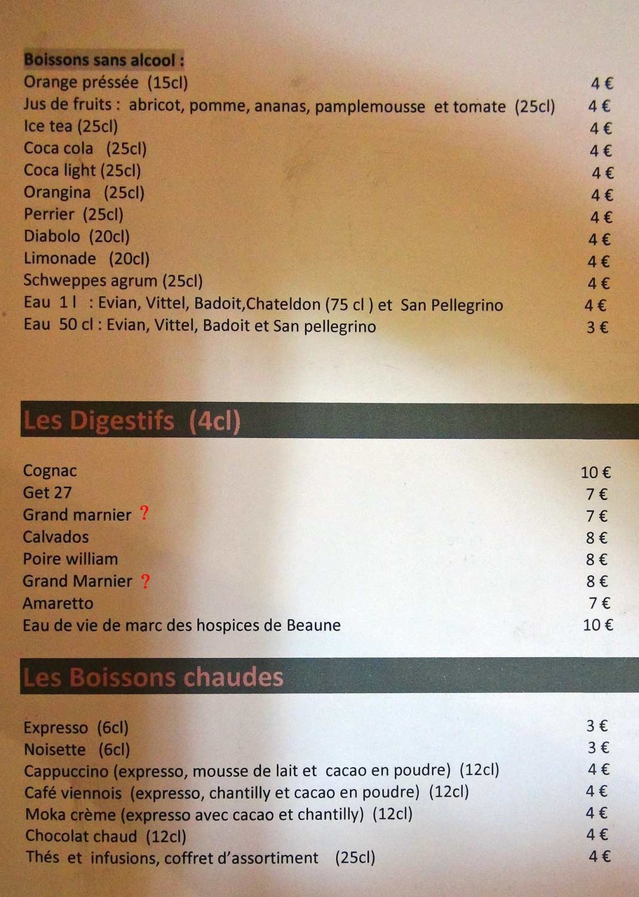 Quelques boissons