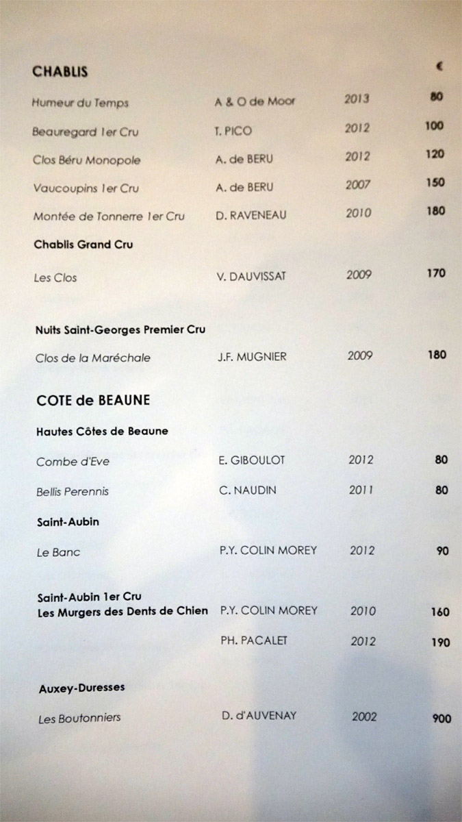 Chablis et Côte de Beaune
