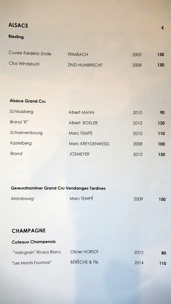 Vins blancs - Alsace et Champagne