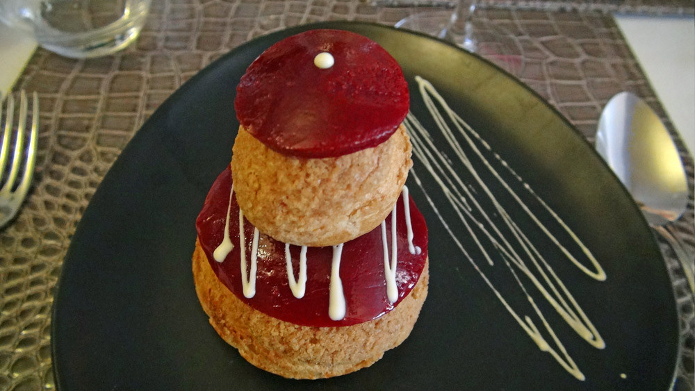 Religieuse façon Marion au citron et framboise