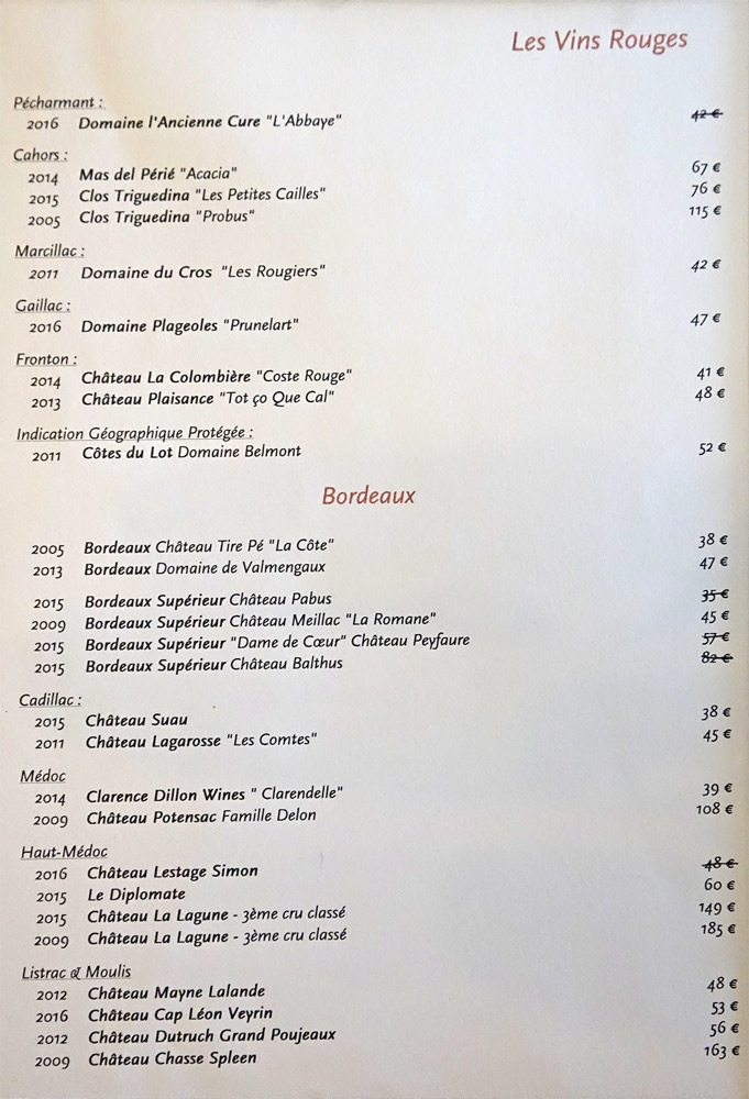 Vins rouges du Sud-Ouest et Bordeaux