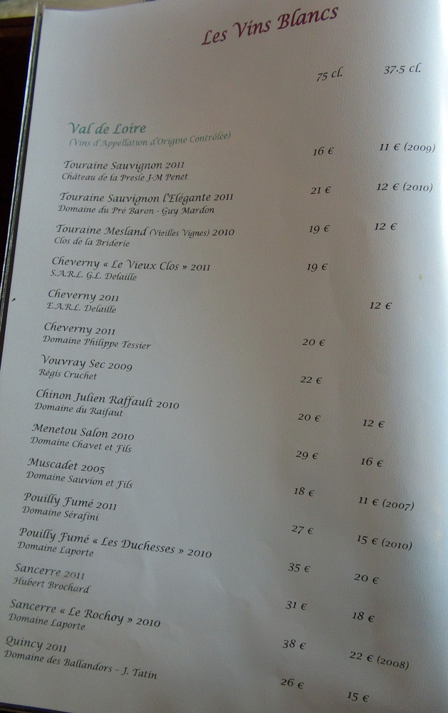 Vins blancs de Loire