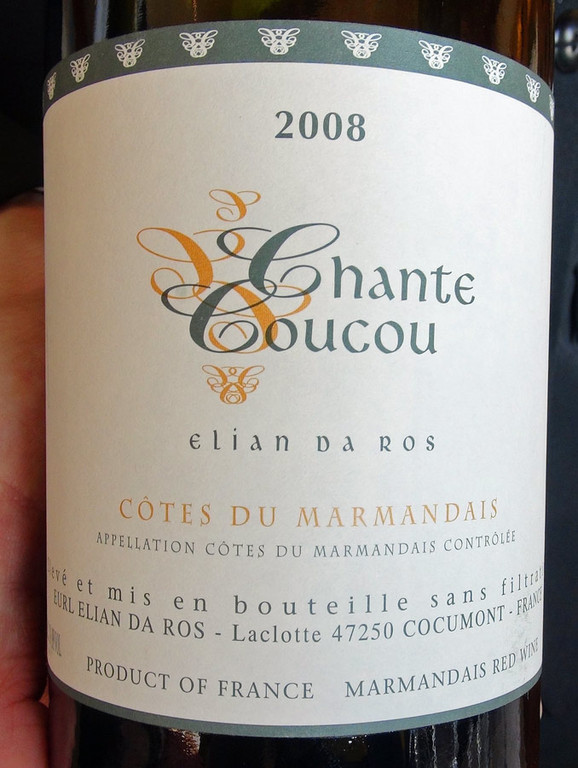 Côtes du Marmandais AOC 2008 d'Elian Da Ros
