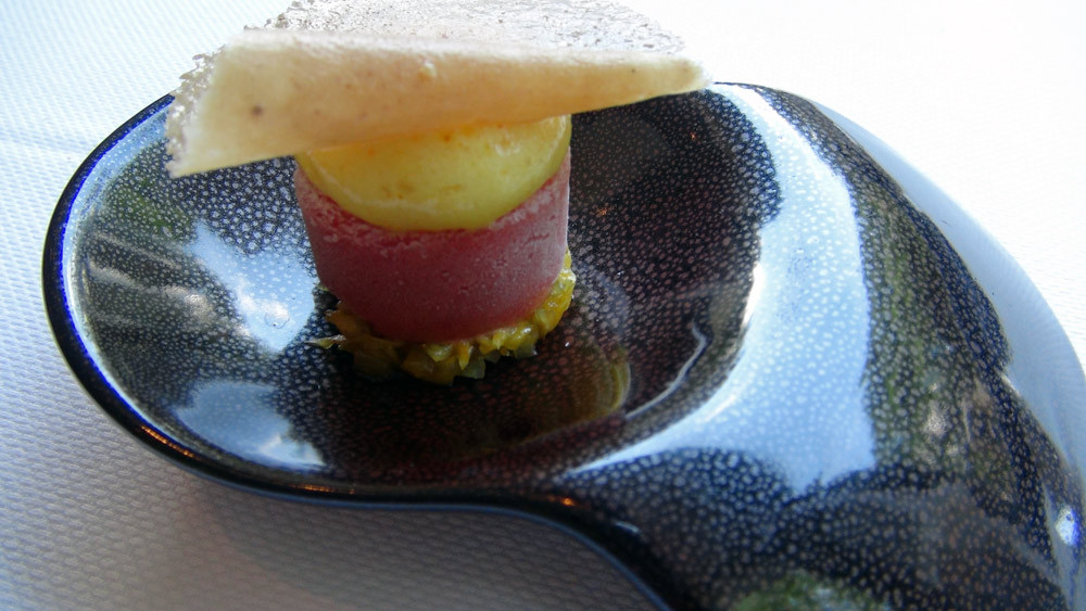 Parfait asperge blanches et framboises