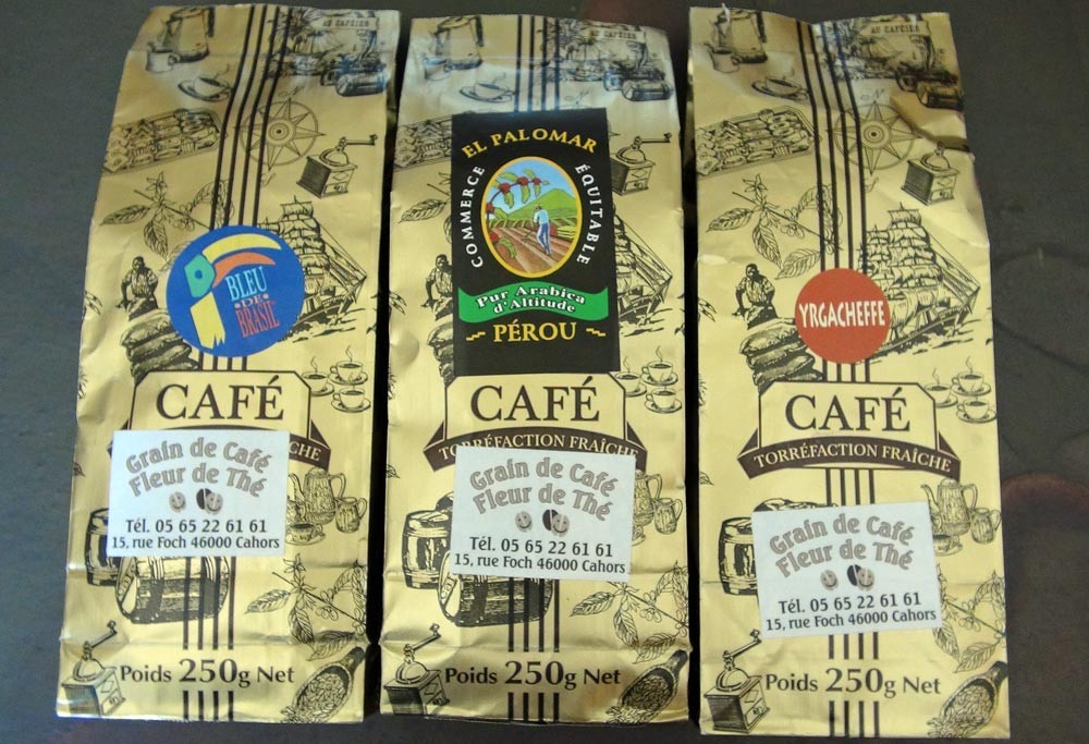 Les cafés achetés
