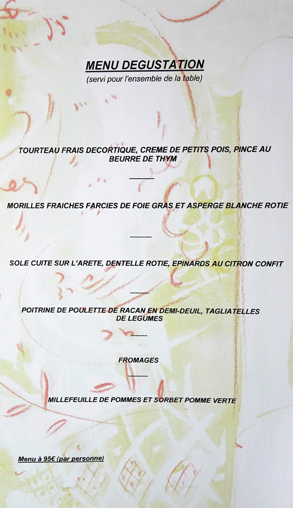 Menu Dégustation