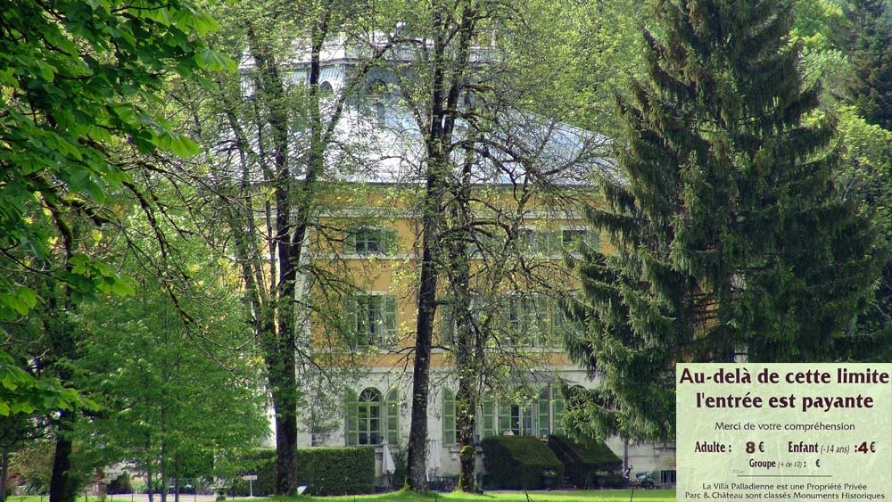 La villa Palladienne de Syam construite en 1818