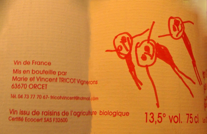 Vin de France rouge de Marie & Vincent Tricot 