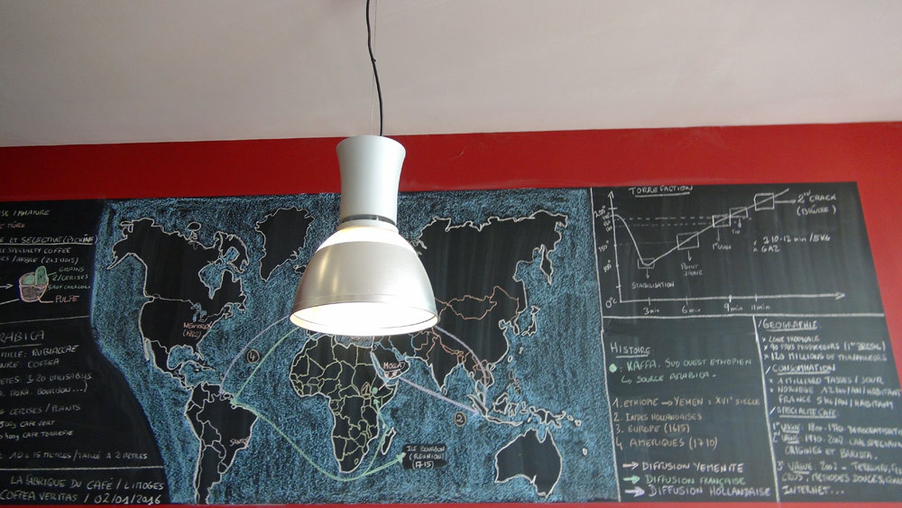 La carte des pays producteurs de café